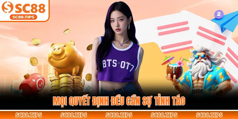 Mọi quyết định đều cần sự tỉnh táo